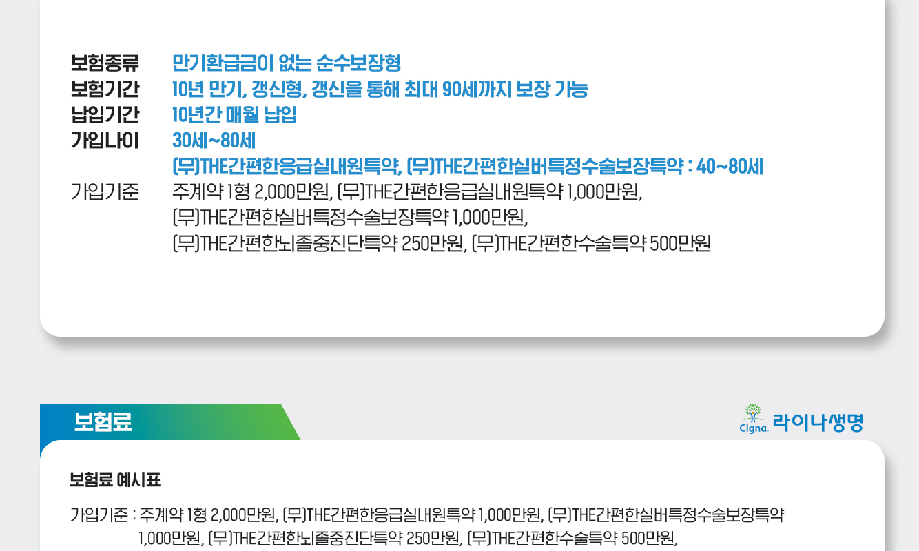 흥국생명 실버보험 라이나양로보험 뉴가족애효보험을 비교하고 적절한 상품으로 구성해 보세요. 4