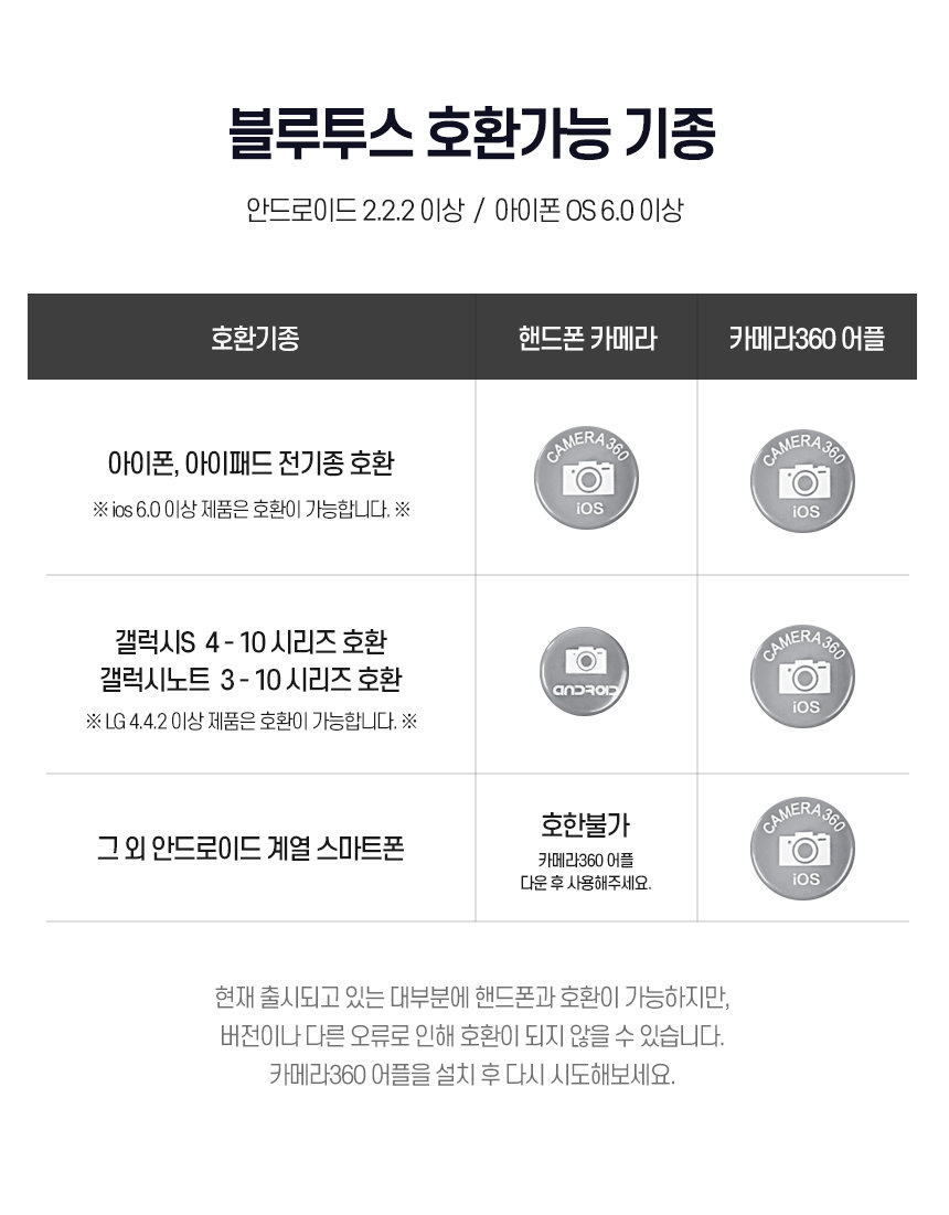 삼각대 셀카봉 스마트폰 블루투스 리모컨 (WFJVO5C)