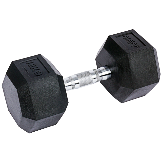 아리프 냄새없는 PEV 육각 덤벨 18kg 아령 홈트 헬스