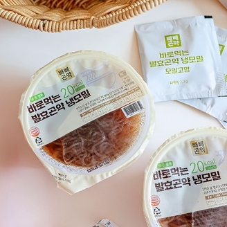 [빼빼곤약] 바로먹는 발효곤약 냉모밀 4개입