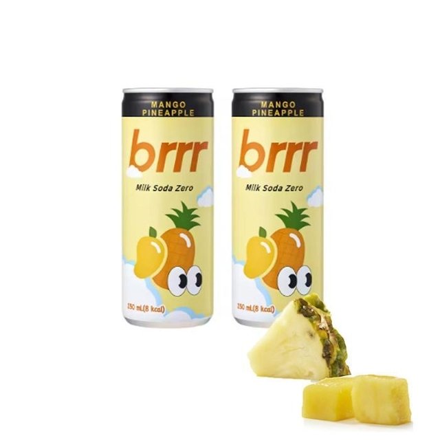 부르르 밀크소다 제로 망고파인애플 250mlX30캔
