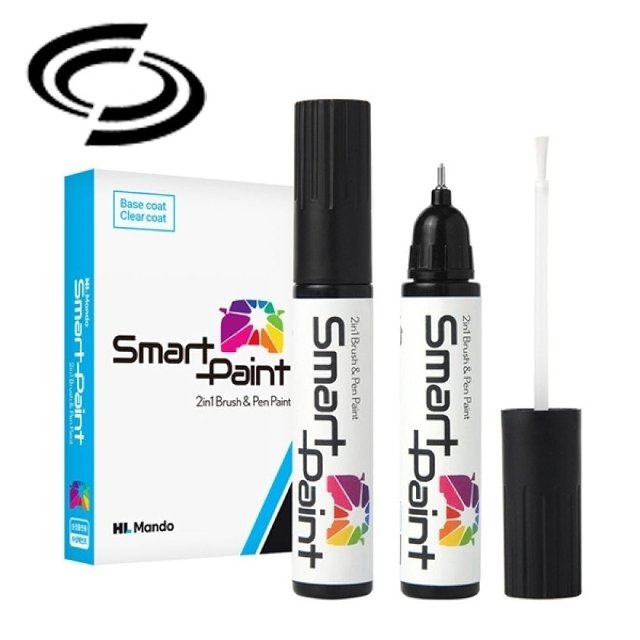 자동차 페인트 HL만도 차량용 QM6 도색 QXD 붓펜+투명 (WFLQMTW)