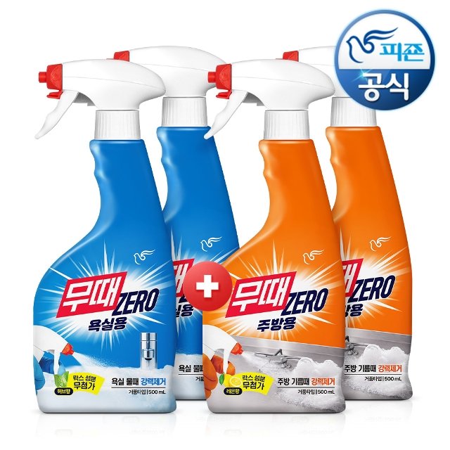 무때제로 다용도세정제(욕실용/주방용) 500mlx4개
