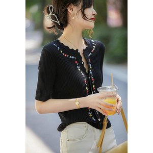 [헬리꽁땡]자수플라워가디건2종