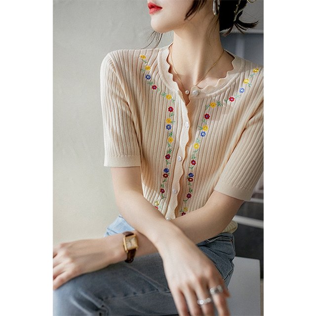 [헬리꽁땡]자수플라워가디건2종