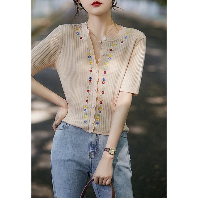 [헬리꽁땡]자수플라워가디건2종