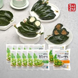모시로만 모싯잎 동부생떡10봉 + 참깨생떡2봉 (총 120개입)