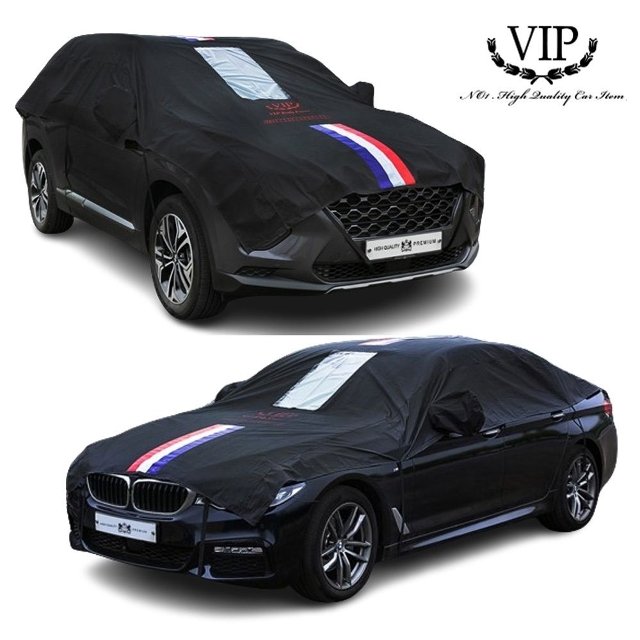 골프 7세대 1호 블랙 자동차커버 하프커버 차량용 (WD76399)