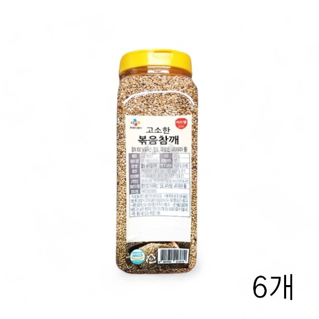이츠웰 고소한 볶음참깨 430g X 6개 식재료 볶은통깨 (WFGUMJC)