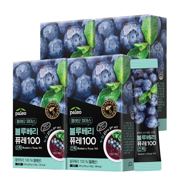 팔레오 블루베리 퓨레 100 20g x 14포 4박스