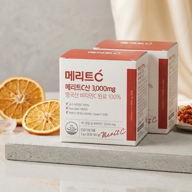 휴온스 메리트C산 3000mg 2개월분 60포 고함량 영국산 비타민C