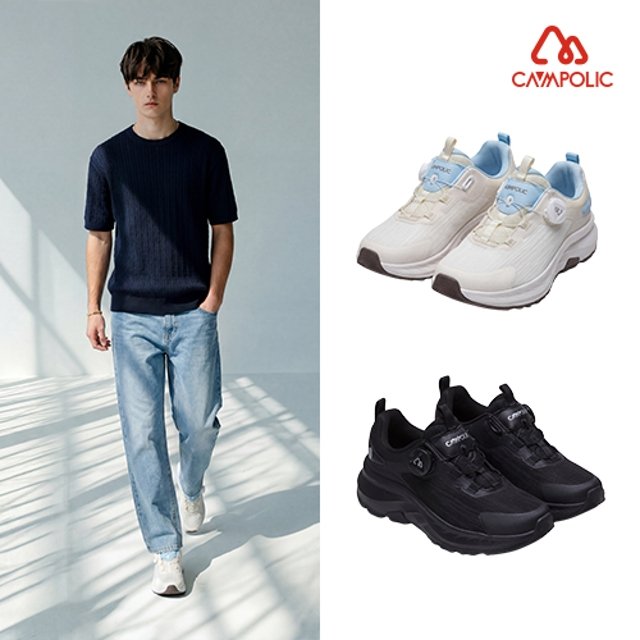 26SS [캠포릭] 남성 다이얼핏 메쉬 워킹화