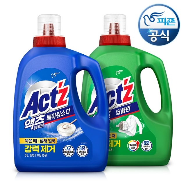 액츠 퍼펙트 세탁세제 3L x2개(딥클린/베이킹)