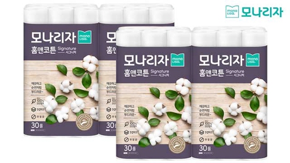 홈앤코튼 시그니 화장지 30롤x4팩(120롤)