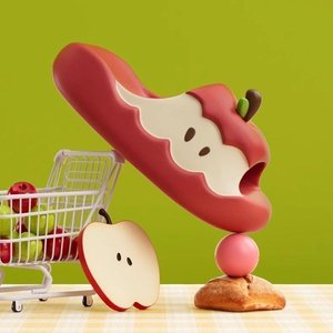 [비니브] 애플트리 키높이 슬리퍼 2세트