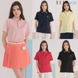 ELLE SPORT 여성 포인트 카라티5종