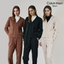 [Calvin Klein] 캘빈클라인 25FW 최신상! 에센셜 기모 셋업 2종, 여성(집업+팬츠)