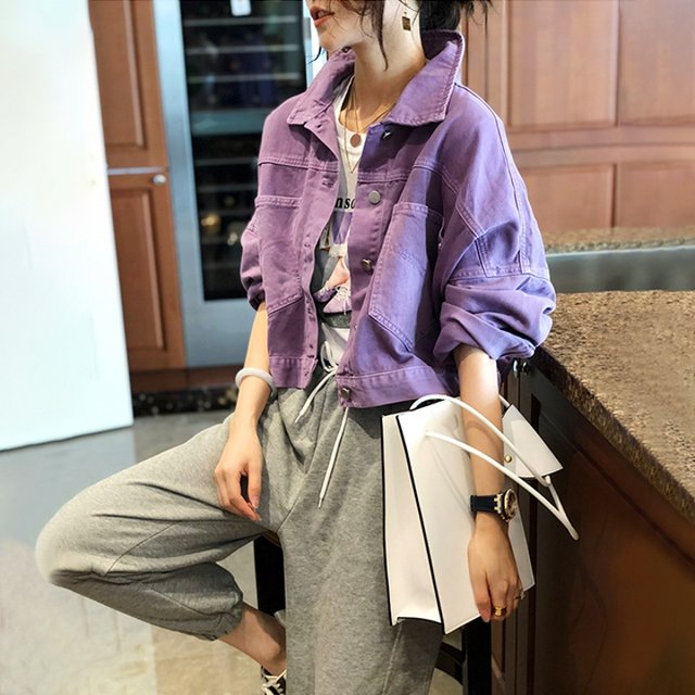 [헬리꽁땡] 퍼플데님재킷