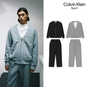 [Calvin Klein] 캘빈클라인 25FW 최신상! 에센셜 기모 셋업 2종, 남성(집업+팬츠)