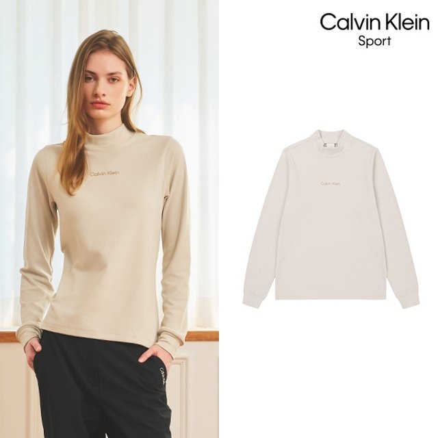 [Calvin Klein] 캘빈클라인 25FW 최신상! 듀얼 웜 양면 기모 티셔츠 4종, 여성