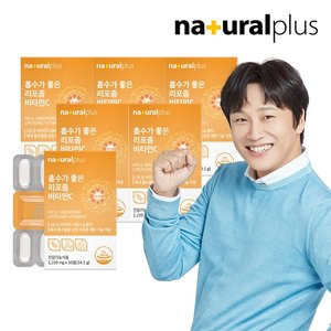 내츄럴플러스 흡수가 좋은 리포좀 비타민C 1150mg 30정 6박스 / 리포조말