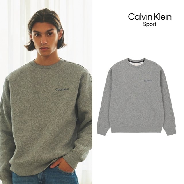 [Calvin Klein] 캘빈클라인 25FW 최신상! 에센셜 기모 셋업 패키지 3종, 남성(하프집업+맨투맨+팬츠)