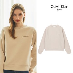 [Calvin Klein] 캘빈클라인 25FW 최신상! 에센셜 기모 셋업 패키지 3종, 여성(하프집업+맨투맨+팬츠)