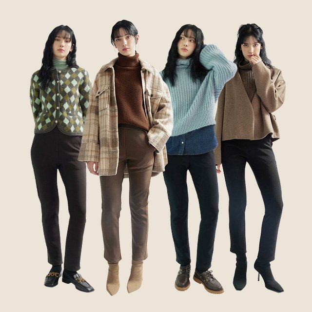 (단독/강력추천) 25FW 벨리츠 여성 윈터 기모 팬츠 4종