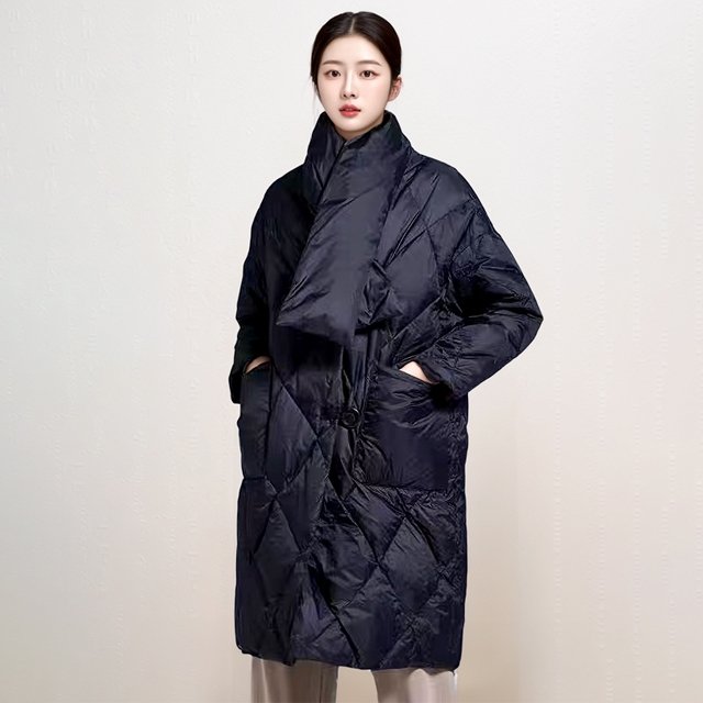 [플로레센스] 퀼팅 터틀 롱패딩+목도리 (2종)