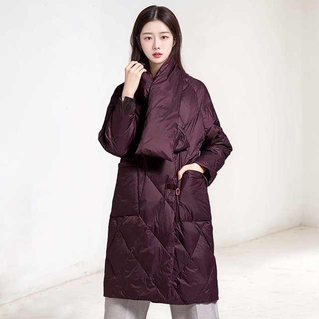 [플로레센스] 퀼팅 터틀 롱패딩+목도리 (2종)