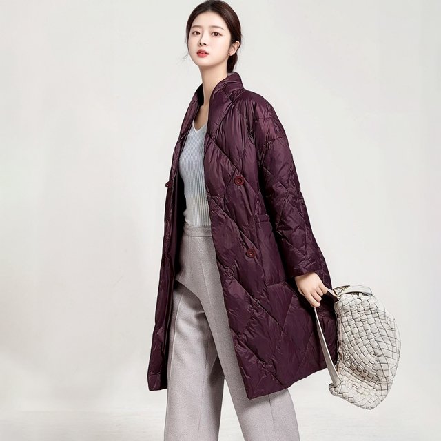 [플로레센스] 퀼팅 터틀 롱패딩+목도리 (2종)