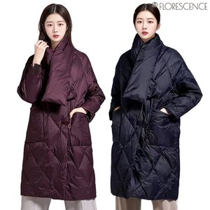 [플로레센스] 퀼팅 터틀 롱패딩+목도리 (2종)