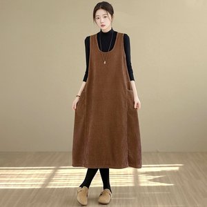 [헬리꽁땡]코듀로이루즈핏포켓원피스2종 