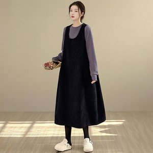 [헬리꽁땡]코듀로이루즈핏포켓원피스2종 