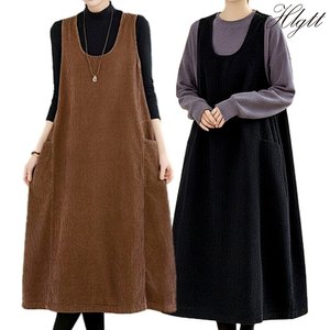 [헬리꽁땡]코듀로이루즈핏포켓원피스2종 