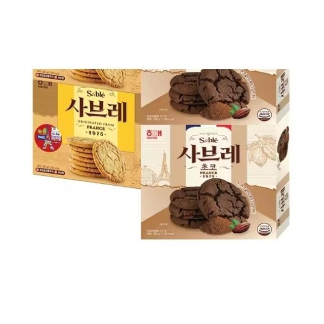 해태 사브레 252g2개 +초코사브레2개