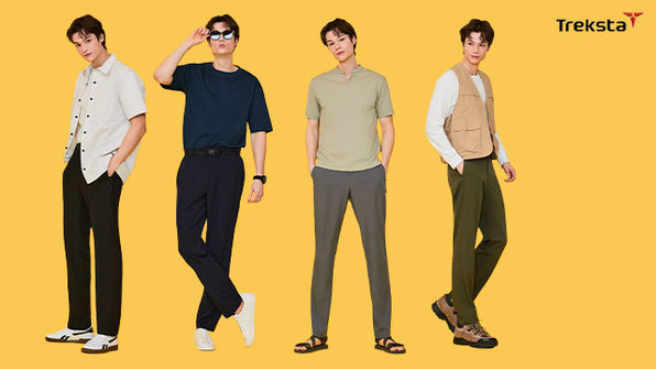 트렉스타스포츠 26SS 초특가! 에어 라이트 팬츠 4종+벨트 1종, 남성