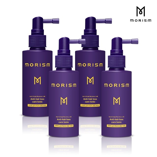모리즘 스칼프 헤어 토닉 80ml x 4통/ 탈모완화 에센스 탈모 토닉 세럼 탈모 영양