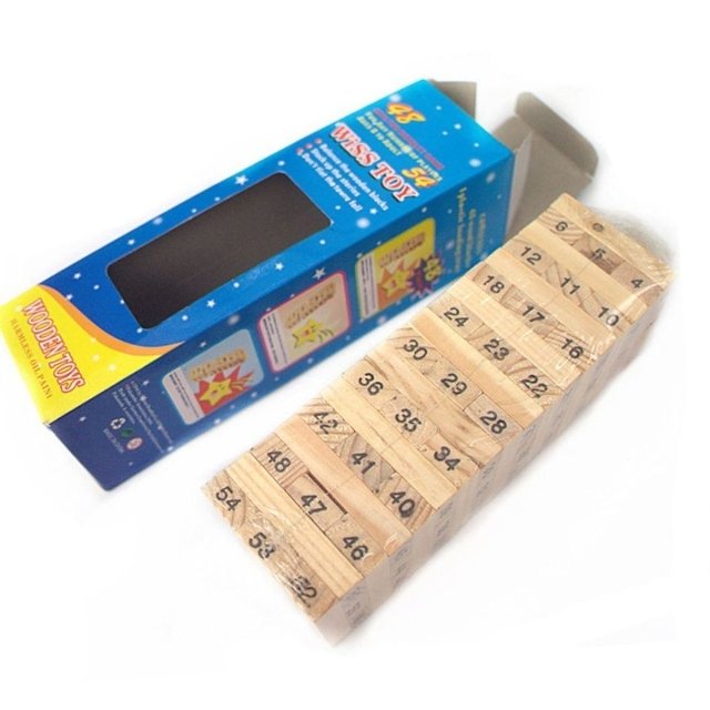 고품질 놀이블럭쌓기 재밌는 온가족 취미 모임 블럭게임 51P 원목놀이완구 원목완구 (WFJ7BSN)