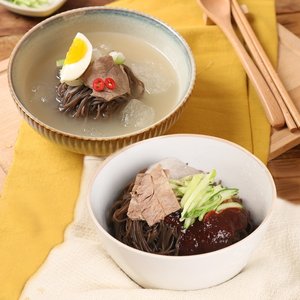 [냉면가] 칡 물냉면 5인분+비빔냉면 5인분 (사리+동치미육수+비빔장) /총 10인분