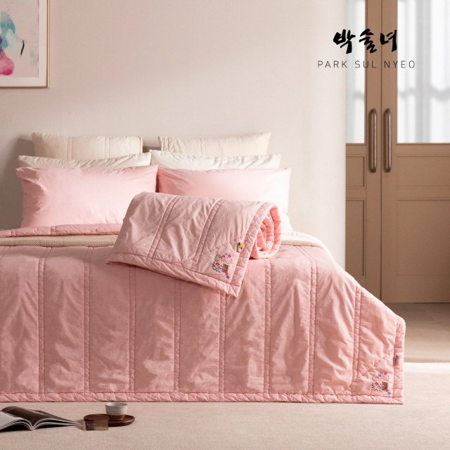 [K+K]박술녀 양모 순면 피그먼트 차렵세트