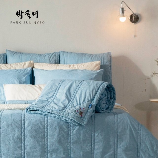 [K+K]박술녀 양모 순면 피그먼트 차렵세트