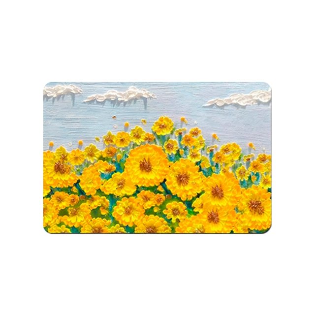 [1+1] 복을 부르는 행운가득 발매트 논슬립 플라워매트 (총 2P)