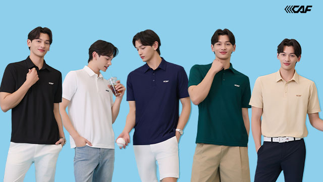 [MD강력추천] 르까프 25SS 최신상! 냉감 반팔 카라 티셔츠 5종, 남성