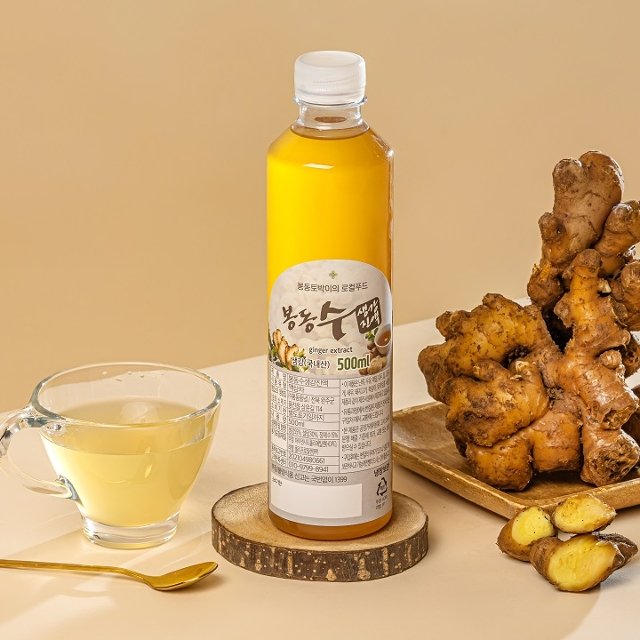 국내산 100 봉동 생강진액 500ml 2병