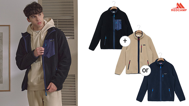 레드캠프 남성 플리스 자켓 2종