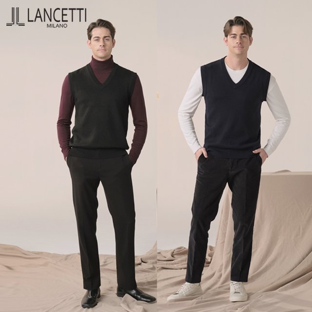 란체티 울라이크 니트 베스트 2종