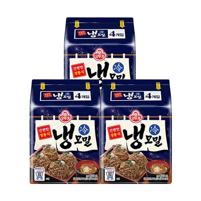오뚜기 냉모밀 4입 x 3개/총12입