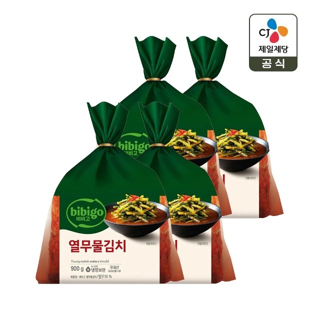 비비고 열무물김치 900g x4개