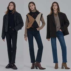 뱅뱅 25FW 여성 기모 라이크라 데님3종